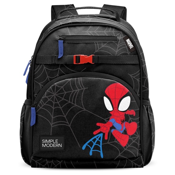 Simple Modern Marvel Spider-Man Medium Fletcher Black Backpack - Picture 1 of 10